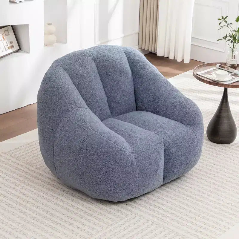 Moderner Teddy-Plüsch-Bohnensack-Sessel mit Memory-Schaum, weich gesteuertes Futonsofa fürs Wohnzimmer oder Schlafzimmer