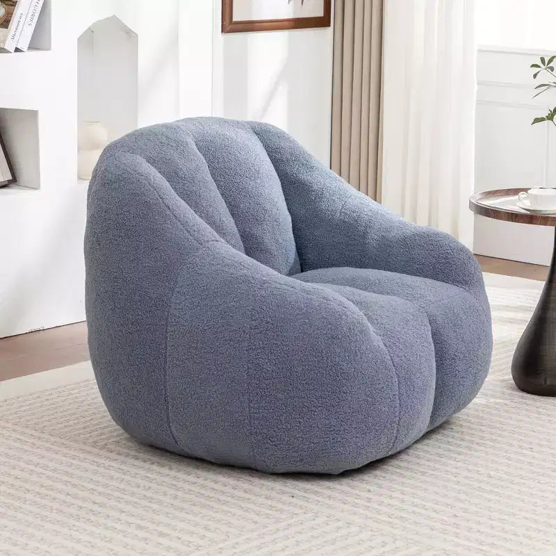 Moderner Teddy-Plüsch-Bohnensack-Sessel mit Memory-Schaum, weich gesteuertes Futonsofa fürs Wohnzimmer oder Schlafzimmer