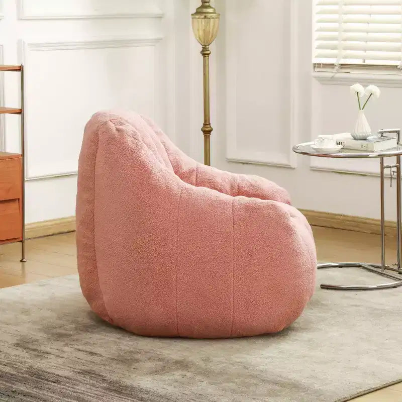 Moderner Teddy-Plüsch-Bohnensack-Sessel mit Memory-Schaum, weich gesteuertes Futonsofa fürs Wohnzimmer oder Schlafzimmer