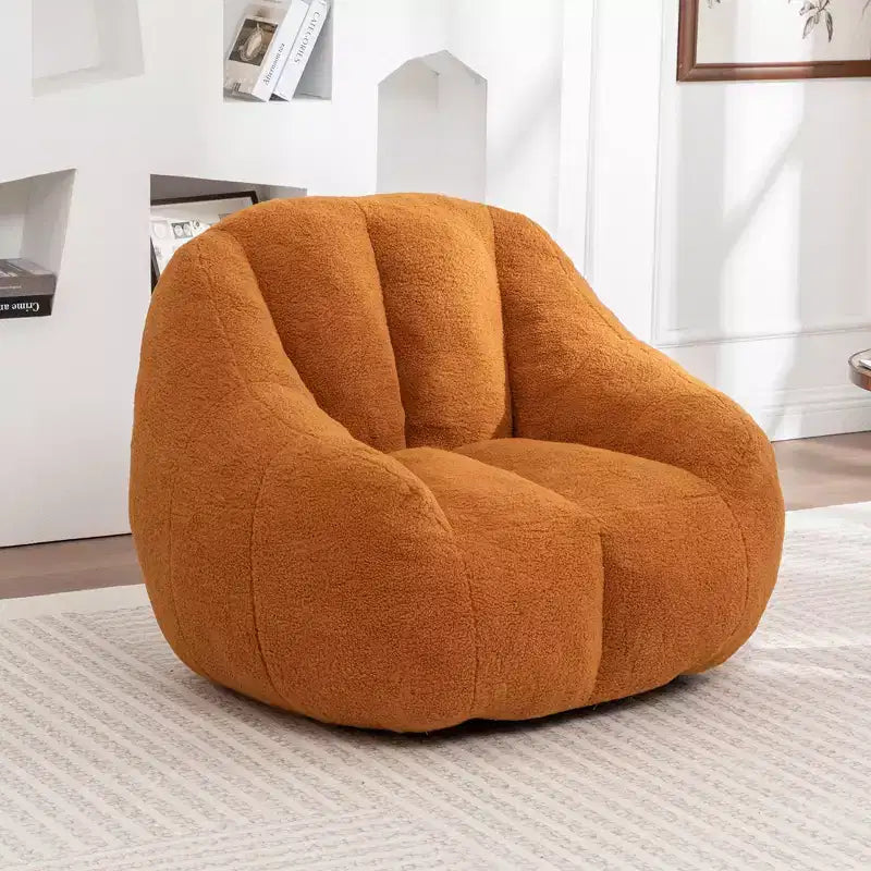 Moderner Teddy-Plüsch-Bohnensack-Sessel mit Memory-Schaum, weich gesteuertes Futonsofa fürs Wohnzimmer oder Schlafzimmer