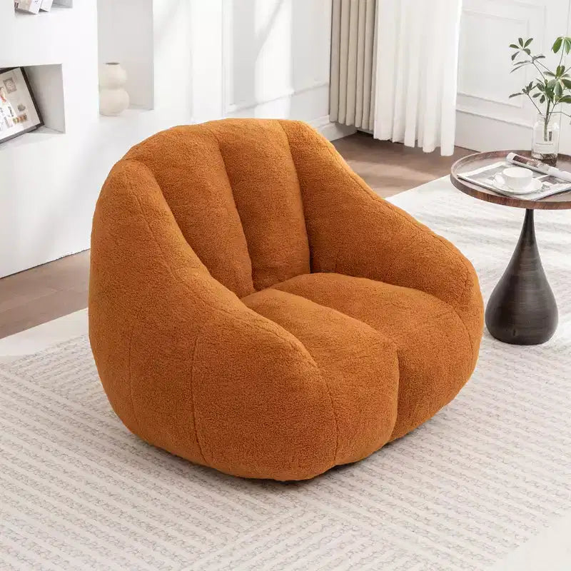 Moderner Teddy-Plüsch-Bohnensack-Sessel mit Memory-Schaum, weich gesteuertes Futonsofa fürs Wohnzimmer oder Schlafzimmer