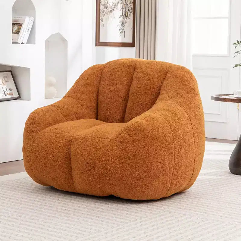 Moderner Teddy-Plüsch-Bohnensack-Sessel mit Memory-Schaum, weich gesteuertes Futonsofa fürs Wohnzimmer oder Schlafzimmer