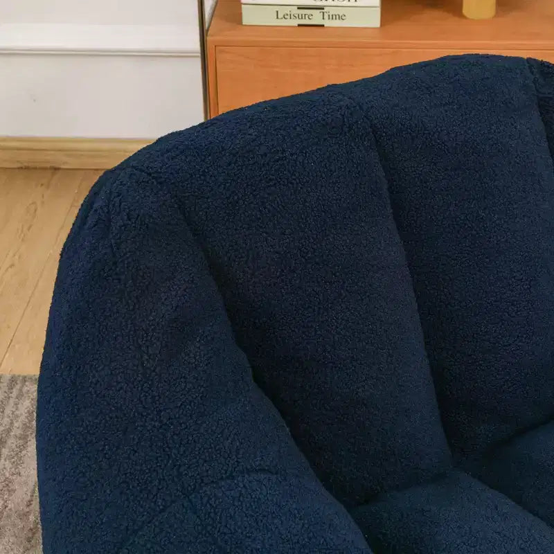 Moderner Teddy-Plüsch-Bohnensack-Sessel mit Memory-Schaum, weich gesteuertes Futonsofa fürs Wohnzimmer oder Schlafzimmer