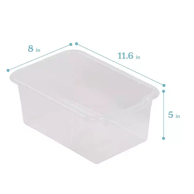Meuble mobile à casiers et de rangement avec 5 bacs à façade inclinée, mobilier pour enfants