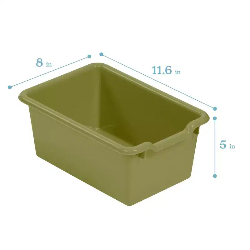 Meuble mobile à casiers et de rangement avec 5 bacs à façade inclinée, mobilier pour enfants