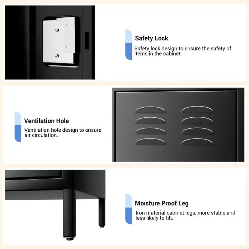 Armoire de rangement en acier à 9 portes, casier métallique pour école, bureau, salle de sport ou chambre, armoire de 72 pouces, casier de rangement industriel avec 9 étagères
