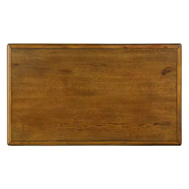 Table basse vintage en bois massif avec 4 tiroirs