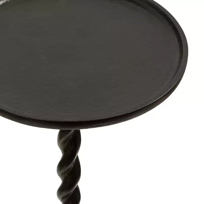 Table sur pied en métal et support pour plante