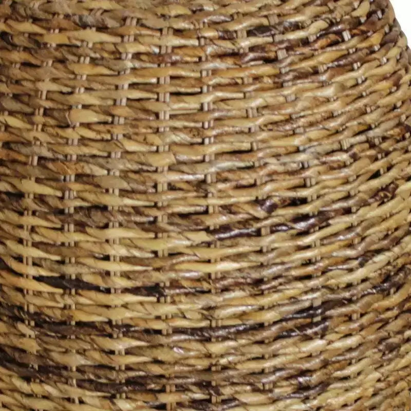 20 Table d’appoint ronde en rotin naturel, forme tambour