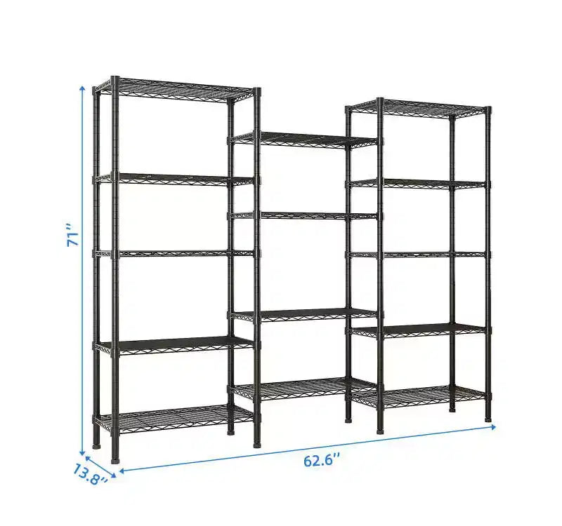Estantería metálica de 62.6 in.W
