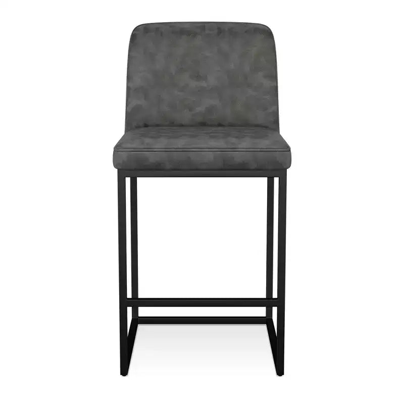 Taburetes de bar con altura de mostrador, sillas de 25.6 de cuero sintético para isla de cocina con respaldo, sillas de comedor modernas para bar en casa y cafetería