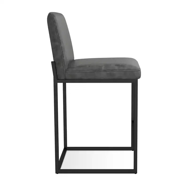 Taburetes de bar con altura de mostrador, sillas de 25.6 de cuero sintético para isla de cocina con respaldo, sillas de comedor modernas para bar en casa y cafetería
