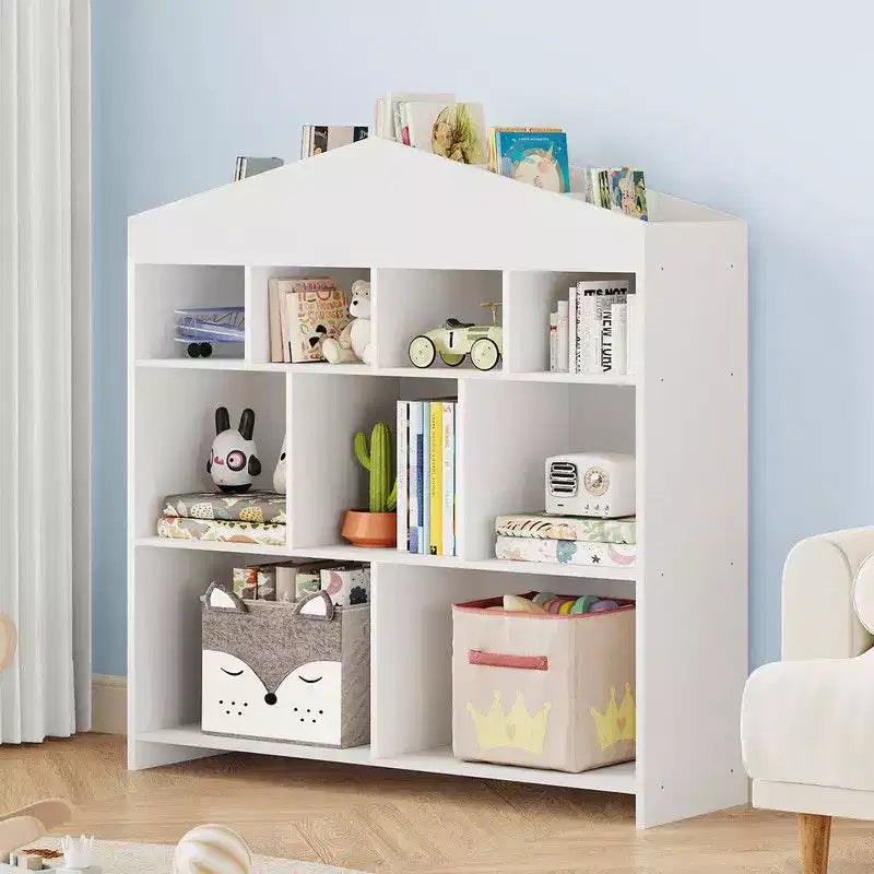 Coolmee 9 Cubby Toy Storage Organizer and Bookshelf, 40.7 inch Toddlers Bookcase Cabinet Shelf for Playroom, Nursery, Kids Room, Playhouse