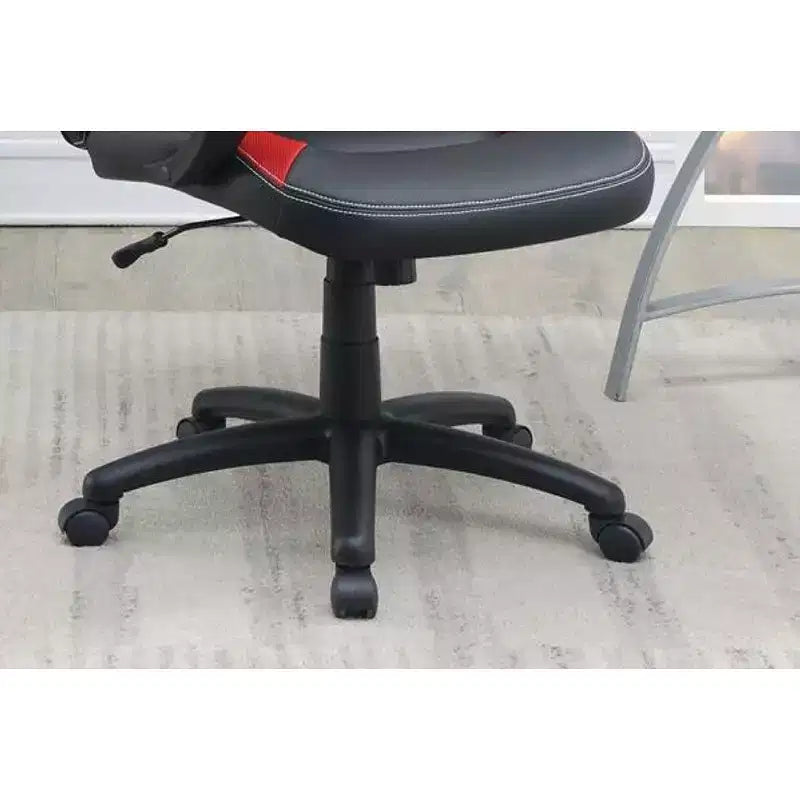 Silla de oficina de altura ajustable, silla de escritorio tapizada con ruedas, cómoda silla gamer para oficina, estudio o sala de juegos