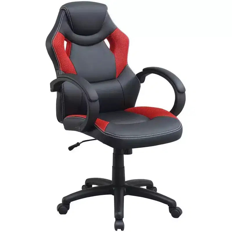 Silla de oficina de altura ajustable, silla de escritorio tapizada con ruedas, cómoda silla gamer para oficina, estudio o sala de juegos