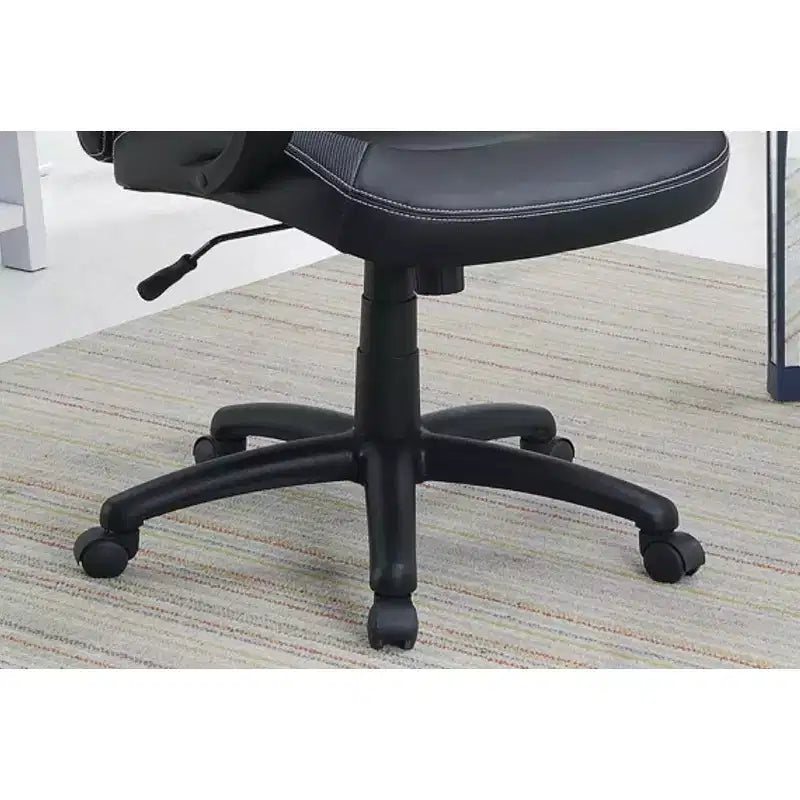 Silla de oficina de altura ajustable, silla de escritorio tapizada con ruedas, cómoda silla gamer para oficina, estudio o sala de juegos