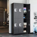 6 Doors Steel Storage, Metal Locker for School Office Gym Bedroom, 72 Inch Locker Cabinet for Employees,Industrial Storage Locker with 6 Shelves