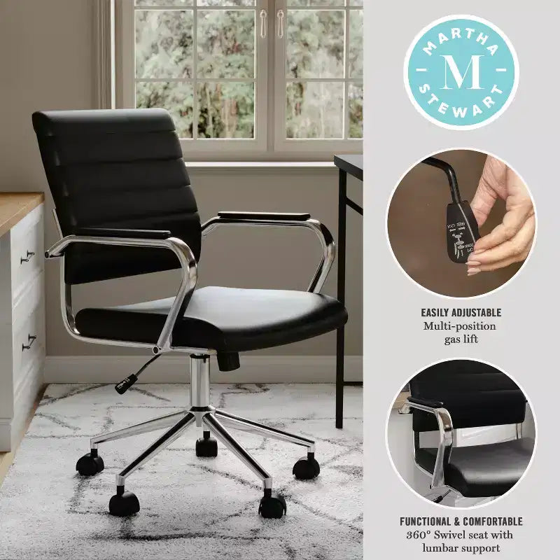 Silla de oficina tapizada