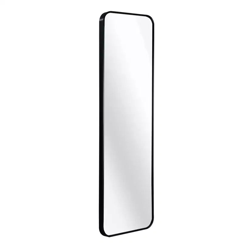 Espejo de puerta moderno de 47*14in con película a prueba de astillas, espejo de cuerpo entero de aleación de aluminio con ganchos y tornillos, espejo de pared para sala de estar