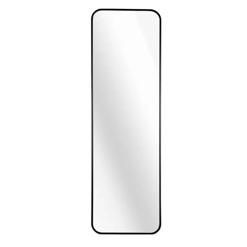Espejo de puerta moderno de 47*14in con película a prueba de astillas, espejo de cuerpo entero de aleación de aluminio con ganchos y tornillos, espejo de pared para sala de estar