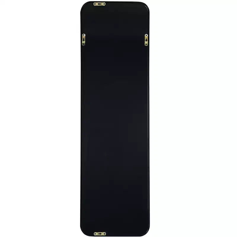 Espejo de puerta moderno de 47*14in con película a prueba de astillas, espejo de cuerpo entero de aleación de aluminio con ganchos y tornillos, espejo de pared para sala de estar