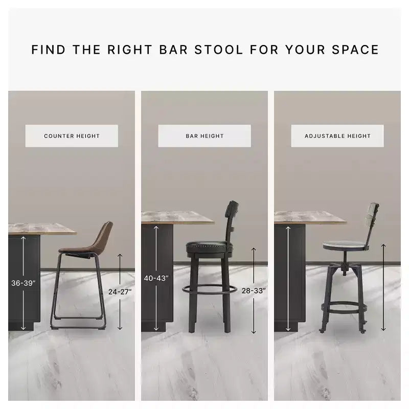 Tabourets de bar en bois massif, hauteur comptoir, lot de 2, blancs