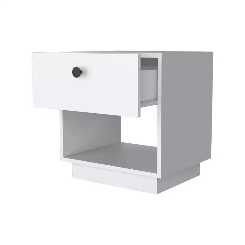 1 stilvoller, funktionaler Nachttisch mit 1 Schublade für Schlafzimmer und Wohnzimmer