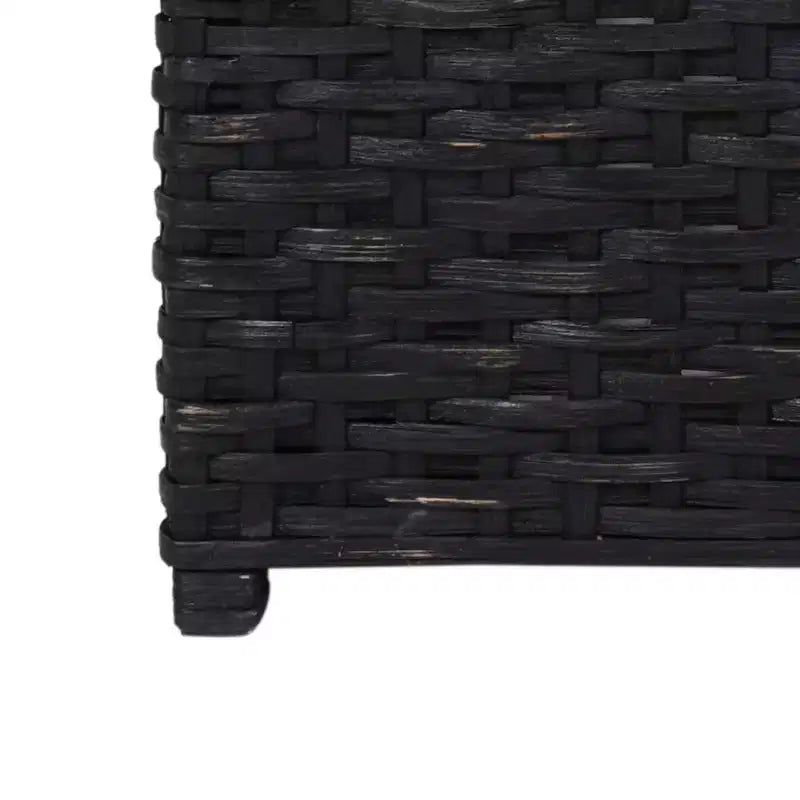 Caja de almacenamiento de mimbre tejida a mano con tapa, baúl de ratán, cesta organizadora decorativa para el hogar