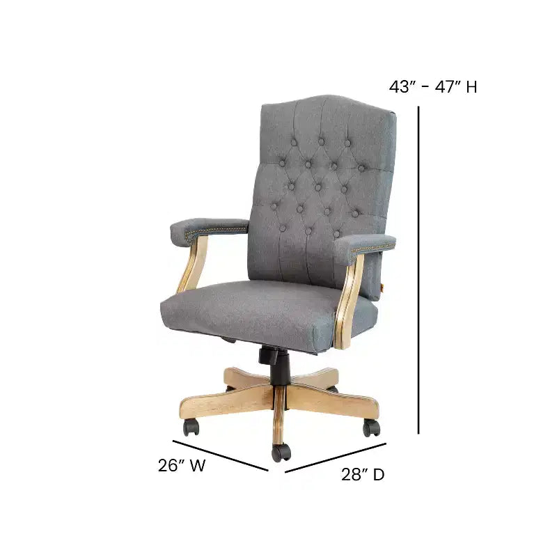 Drehbarer Chefsessel mit Armlehnen