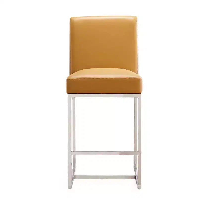 Barhocker aus Edelstahl in Tresenhöhe