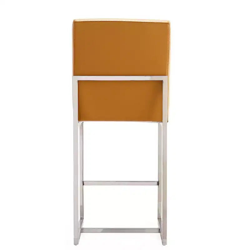 Tabouret de bar en acier inoxydable à hauteur de comptoir